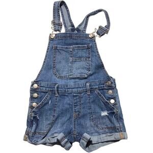 Jordache Denim Overall Shorts Child Size 7-8 M — Kids Fashion, Distressed, Jorts